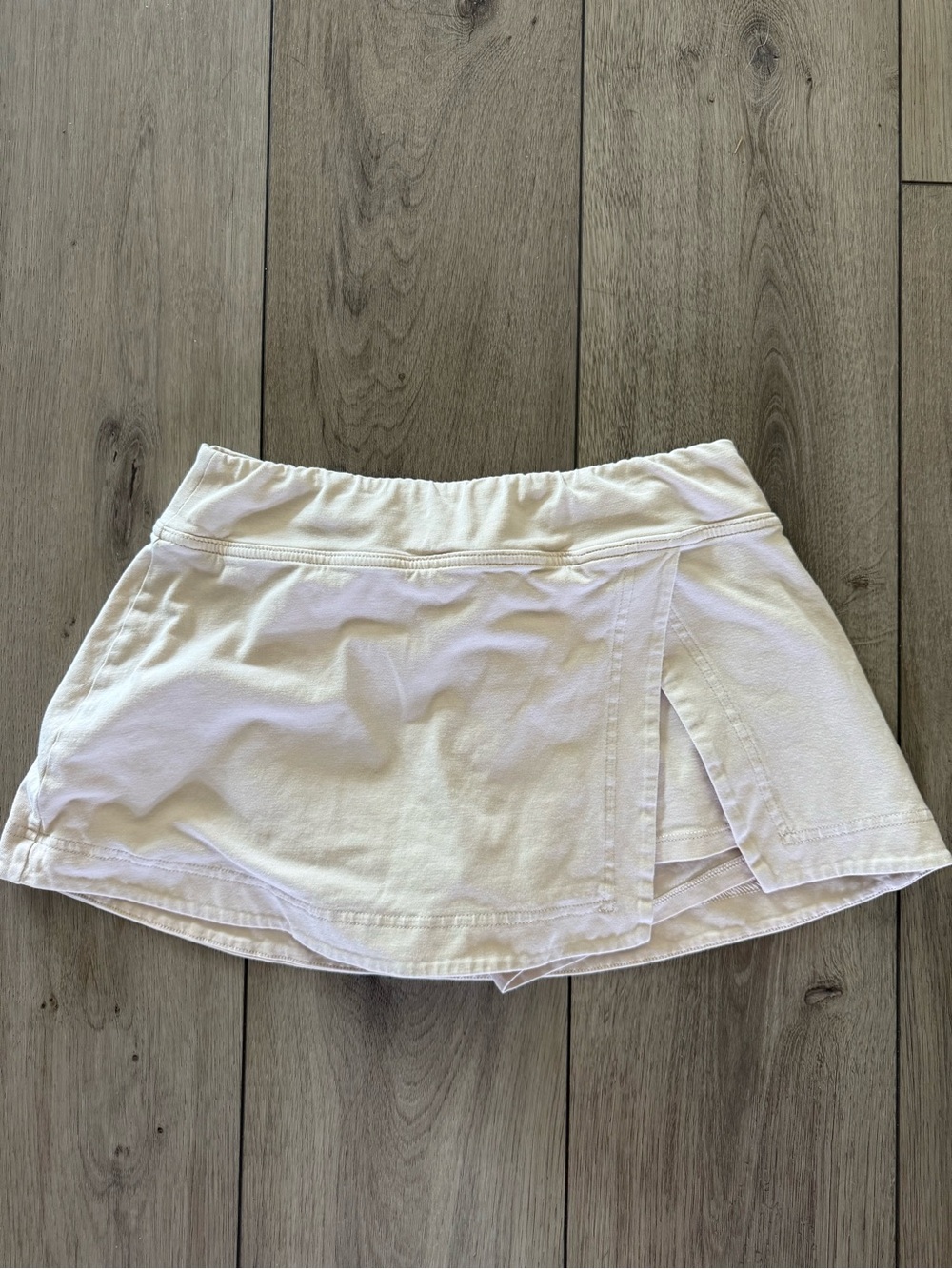 Free People White Cotton Skort